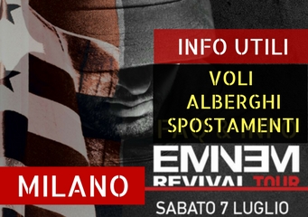 Eminem in concerto a Milano 7 luglio 2018: info su spostamenti